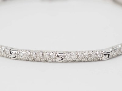 Bracciale River in oro bianco e diamanti 1,10 carati