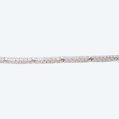 Bracciale River in oro bianco e diamanti 1,10 carati