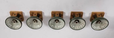 Guillerme Et Chambron , and Boleslav DANIKOWSKI Exceptional Series Of 5 Ceiling Lights