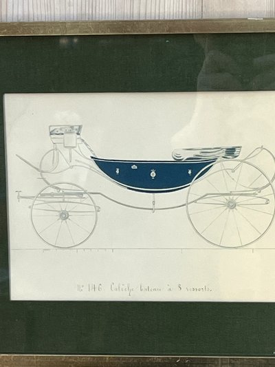 HERMÈS (collection) Pair of Engravings