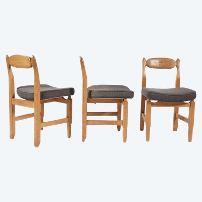 Guillerme Et Chambron , Suite De 6 Chaises "lorraine". , Edition Votre Maison, Circa 1970
