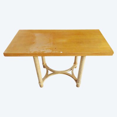 André Arbus (1903-1969) Art Deco Table with Opening and Swivel Top