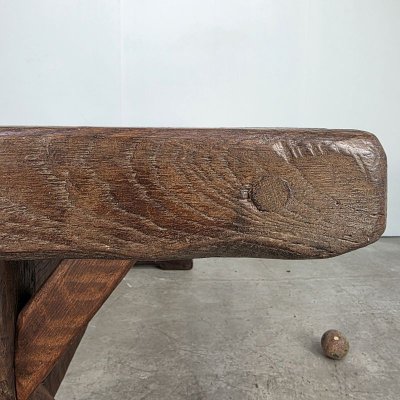 Large 19th century oak table from an inn