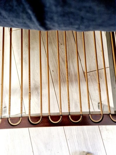 Pair of mid-century Danish club chairs in the Kiushu Saporiti style