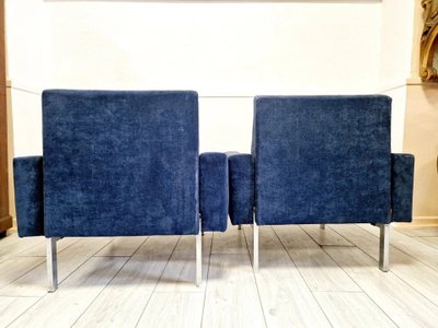 Pair of mid-century Danish club chairs in the Kiushu Saporiti style