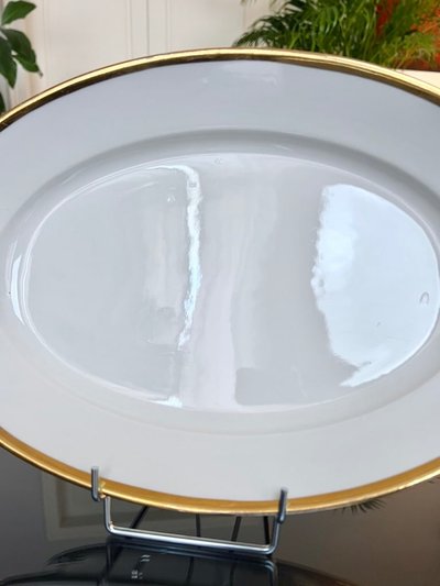 Piatto da portata ovale in porcellana - Pillivuyt - Art Déco