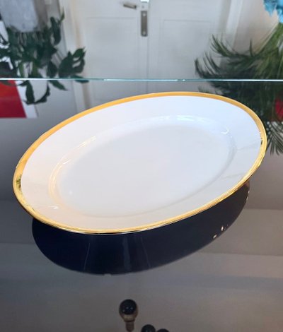 Piatto da portata ovale in porcellana - Pillivuyt - Art Déco