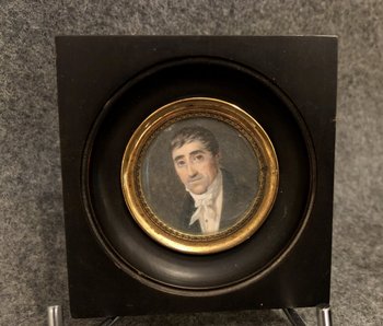 Miniatura su avorio, fine XVIII secolo