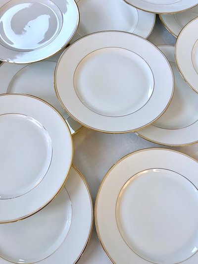 Porcelain Dessert Plates - Dinner Service