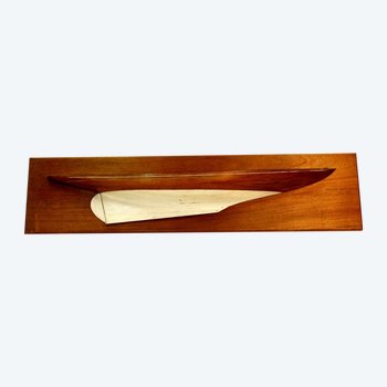 Demi-coque En Bois, XXe Siècle