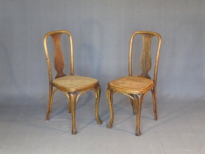 2 Chaises Kohn N°529 ,vers 1910, bistrot ,cannées , no Thonet