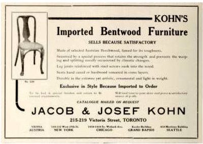 2 Chaises Kohn N°529 ,vers 1910, bistrot ,cannées , no Thonet