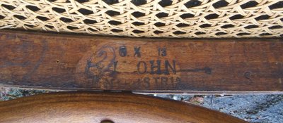 2 Chaises Kohn N°529 ,vers 1910, bistrot ,cannées , no Thonet