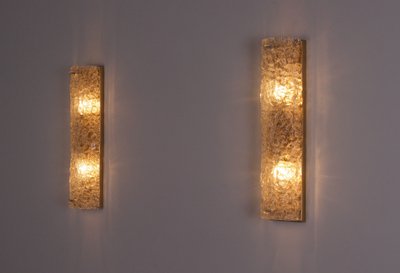 Paire d’appliques en Murano « Vanity Ice Glass »