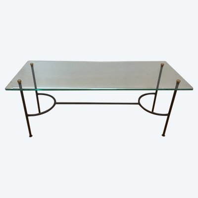 Couchtisch aus Glas von Pierre Guariche, 1960.