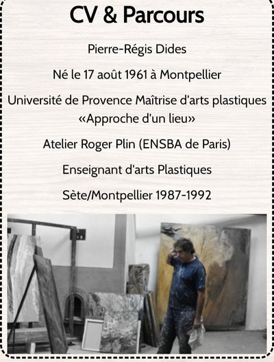 PIERRE REGIS DIDES ne en 1961.