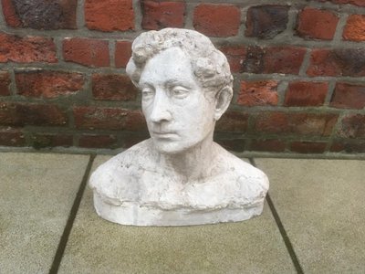 Ernestine Sirine-real (1899-1994) "Busto romantico Art Déco".