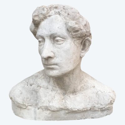 Ernestine Sirine-real (1899-1994) "Busto romantico Art Déco".