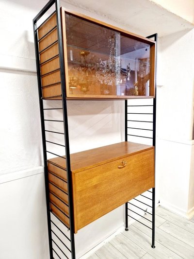 Mid Century Staples Ladderax Shelving Cupboard