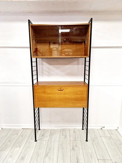 Mid Century Staples Ladderax Shelving Cupboard