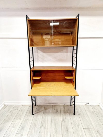 Mid Century Staples Ladderax Shelving Cupboard