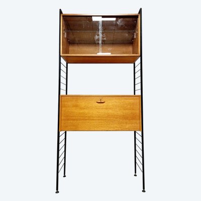 Mid Century Staples Ladderax Shelving Cupboard