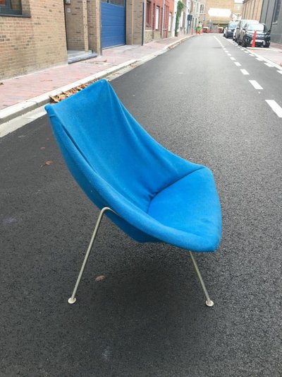 Pierre Paulin, Fauteuil Oyster, Easy Chair F157 , Circa 1959