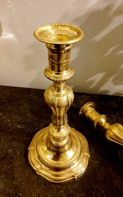 Ein Paar Fackeln aus vergoldeter Bronze Louis XV 18.