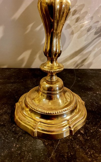 Ein Paar Fackeln aus vergoldeter Bronze Louis XV 18.