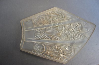Coppia di appliques angolari Art Déco di Hettier Et Vincent