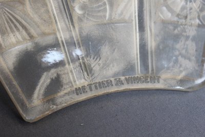 Coppia di appliques angolari Art Déco di Hettier Et Vincent