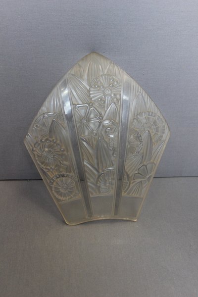 Coppia di appliques angolari Art Déco di Hettier Et Vincent