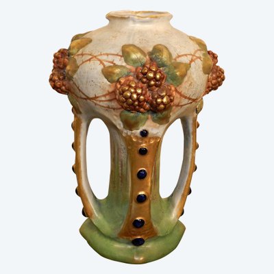 Amphora, Art Nouveau Ceramic Vase, Austria Circa 1900