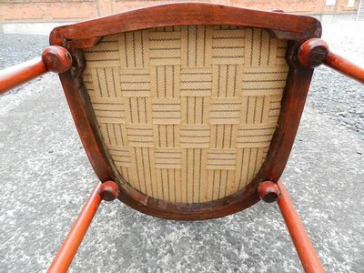 Josef Hoffmann, Fauteuil En Hêtre Courbé Vers 1900 ,recouvert Posterieusement De Cuir