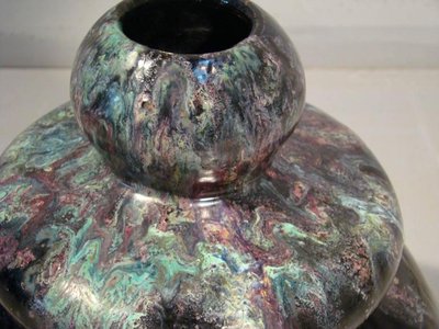 Atelier Primavera, Vase Art Deco En Gres, Vers 1925/1930