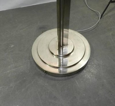 Jean Perzel ,Very Rare Art Deco Floor Lamp , Model 32 , In Nickele Bronze.circa