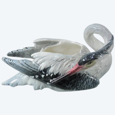 Fioriera Art Nouveau Delphin Massier, Vallauris Circa 1900
