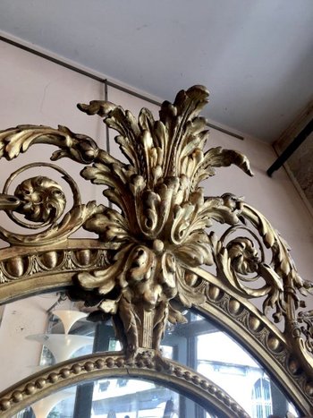 Specchio di legno e stucco dorato, XIX secolo