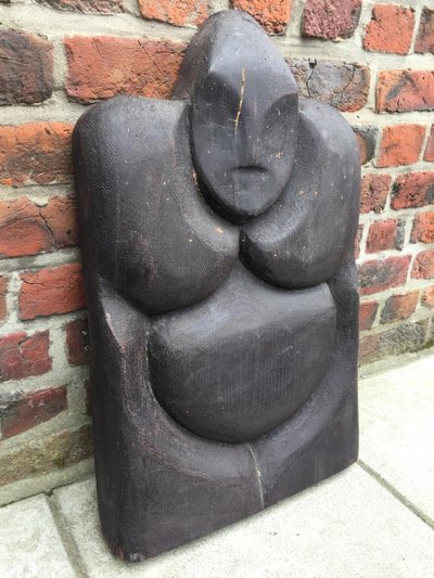 Jean Pierre Helle, scultura in legno galleggiante, circa 1970