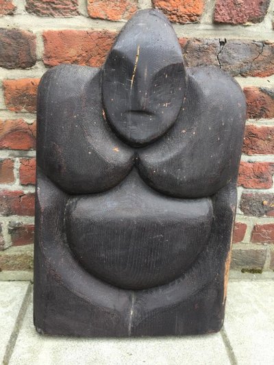 Jean Pierre Helle, scultura in legno galleggiante, circa 1970