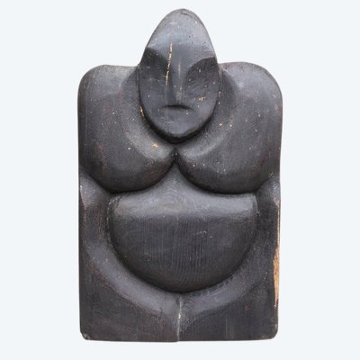Jean Pierre Helle, scultura in legno galleggiante, circa 1970