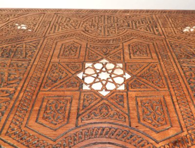 Ancienne Table A The Syrie XIX Entièrement Restaurée