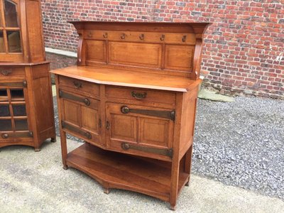 Credenza Art Nouveau nello stile di Serrurier Bovy, circa 1900