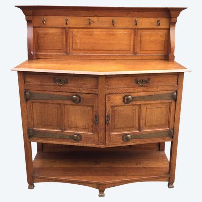 Credenza Art Nouveau nello stile di Serrurier Bovy, circa 1900