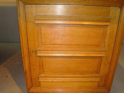 Travail Francais 1940, Bureau Art-deco En Chene Et Placage De Chene