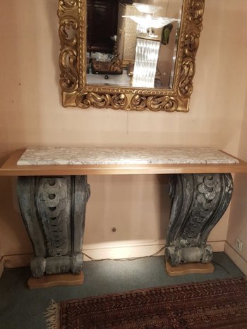 Console Contemporaine Composée D’éléments Haussmaniens XIXe