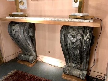 Console Contemporaine Composée D’éléments Haussmaniens XIXe
