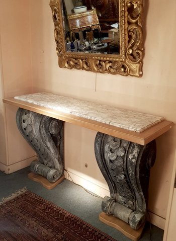 Console Contemporaine Composée D’éléments Haussmaniens XIXe