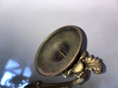 Pair of Louis XIV style sconces in chased ormolu Decorated with mascaron ( bacchus )