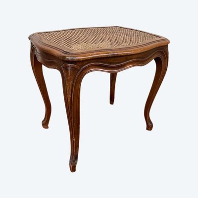 Low stool or Louis XV style foot rest in cannia